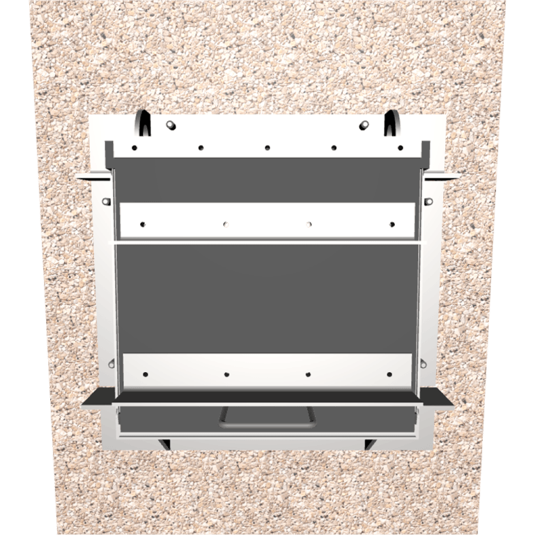 3D Model of 451 Flap Gate Square