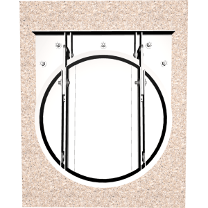 3D Model of 452 Flap Gate Pipe Mounted