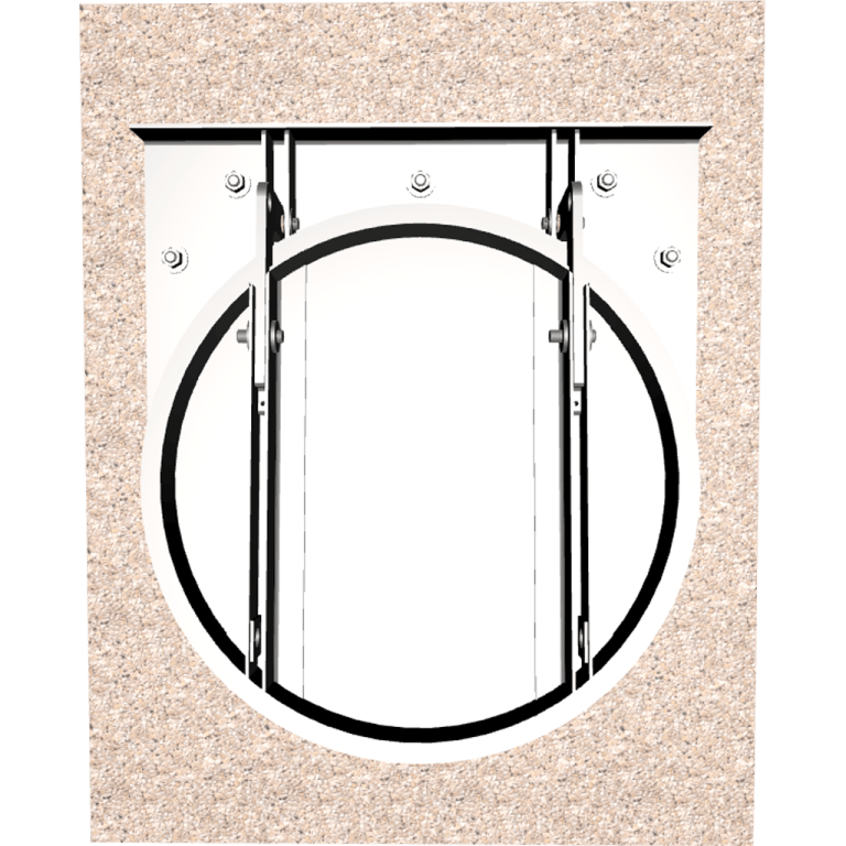 3D Model of 452 Flap Gate Pipe Mounted