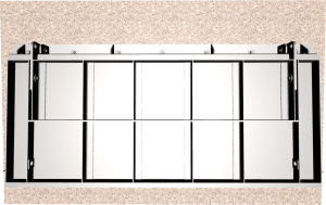 3D Model of 452 Flap Gate Rectangle