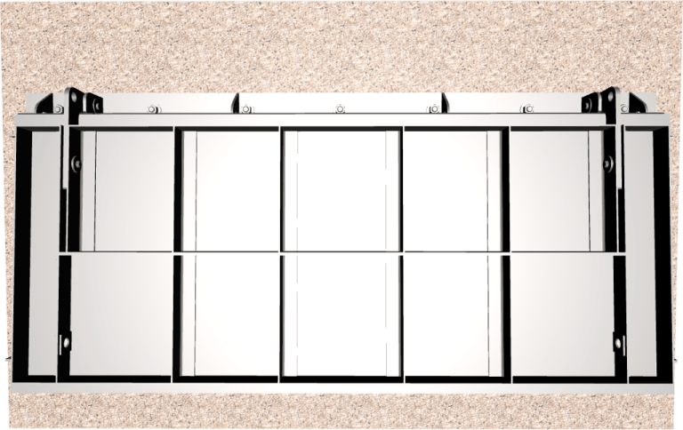 3D Model of 452 Flap Gate Rectangle