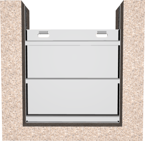 3D Model of 521 Stainless Steel Embedded Stop Gate