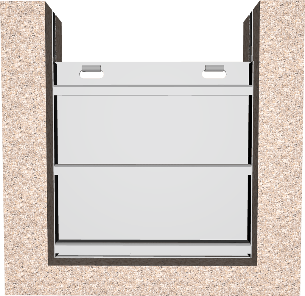 3D Model of 521 Stainless Steel Embedded Stop Gate