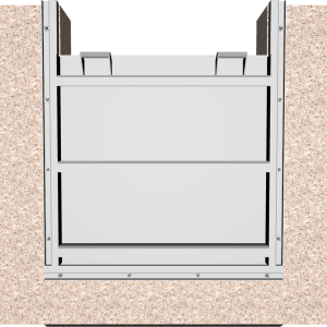 3D Model of 523 Stainless Steel Wall Mounted Stop Gate