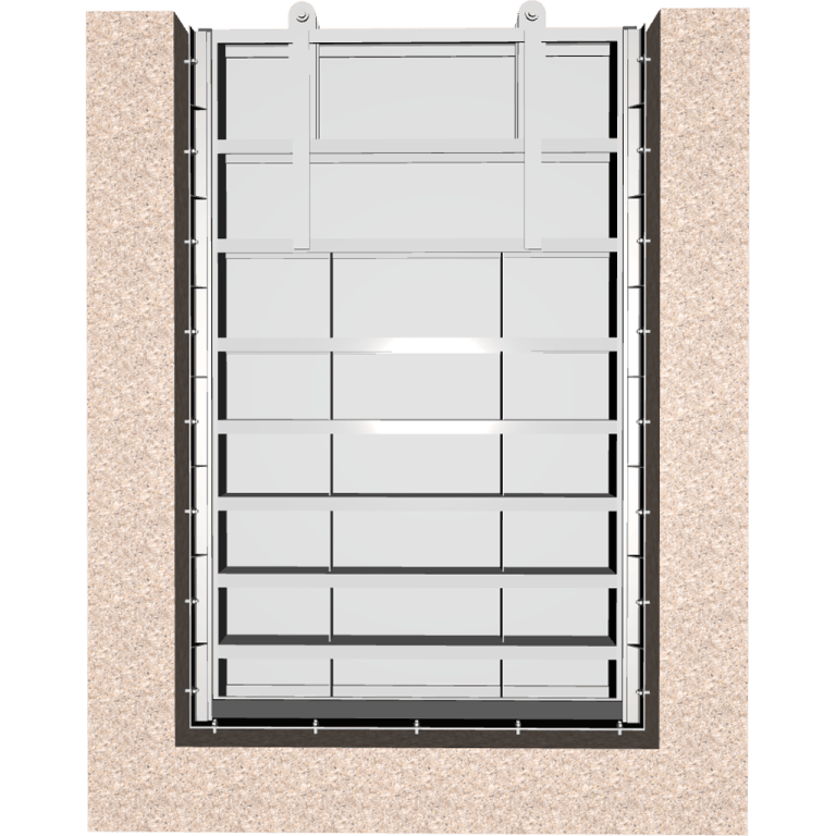 3D Model of 519-C Aluminum Bulkhead Gate