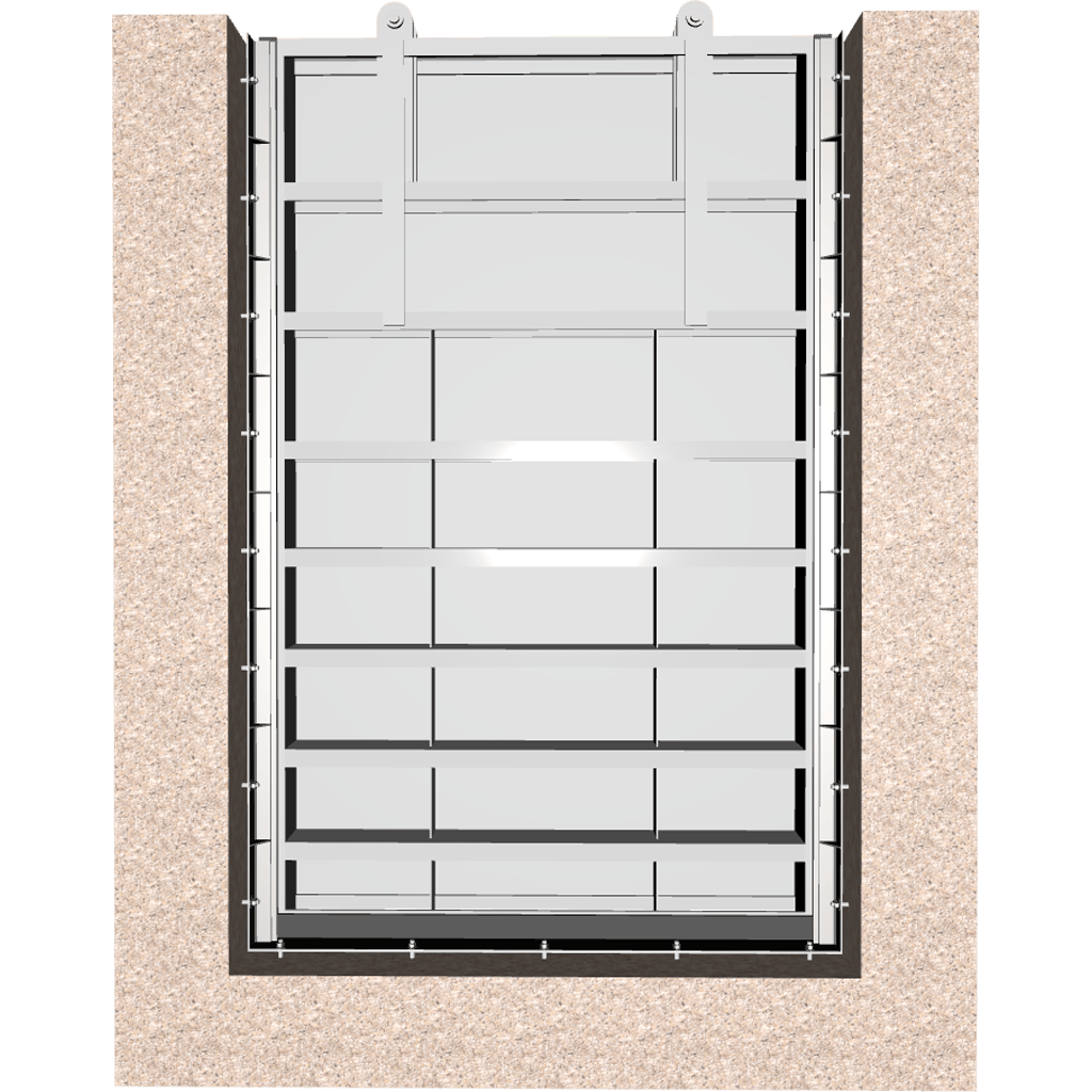3D Model of 519-C Aluminum Bulkhead Gate