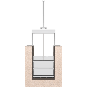 3D Model of 823-C Aluminum Slide Gate