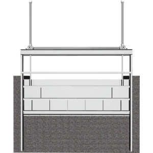 3D Model of 823-D-I Aluminum Dual Stem Slide Weir Gate