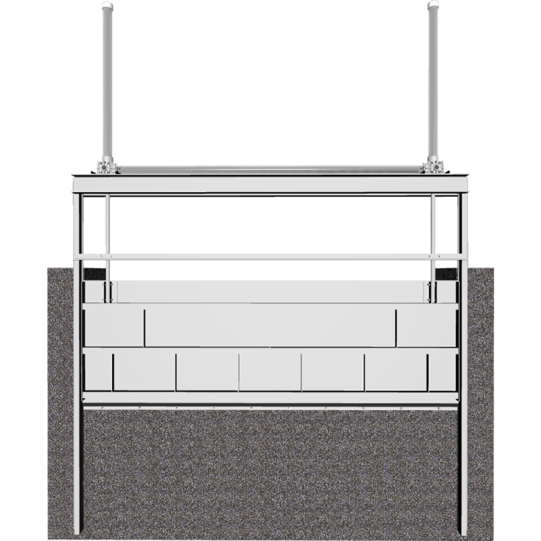 3D Model of 823-D-I Aluminum Dual Stem Slide Weir Gate