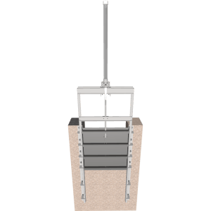 3D Model of 923-D Stainless Steel Weir Slide Gate