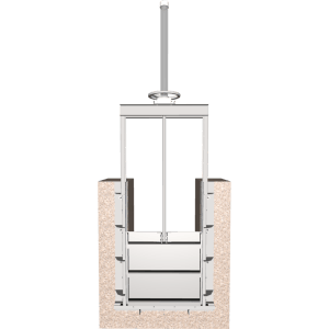 3D Image of 933 Stainless Steel Slide Gate