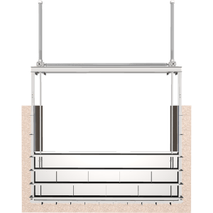 3D Image of 933-I Stainless Steel Dual Stem Slide Gate