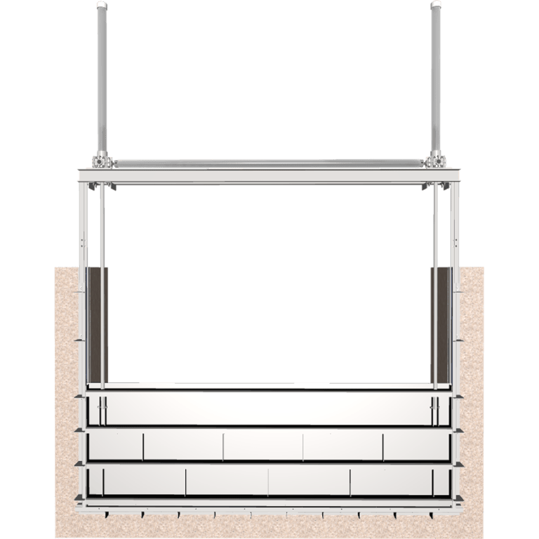3D Image of 933-I Stainless Steel Dual Stem Slide Gate