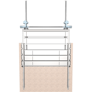 3D 953-D-I Stainless Steel Weir Dual Stem Slide Gate