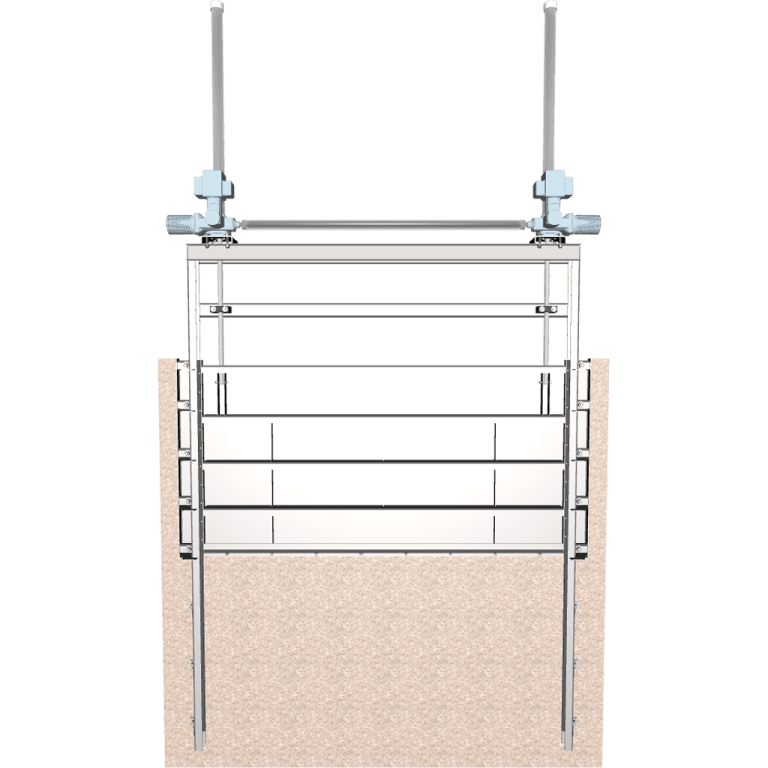 3D 953-D-I Stainless Steel Weir Dual Stem Slide Gate