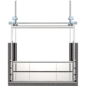 3D 953-I Stainless Steel Dual Stem Slide Gate