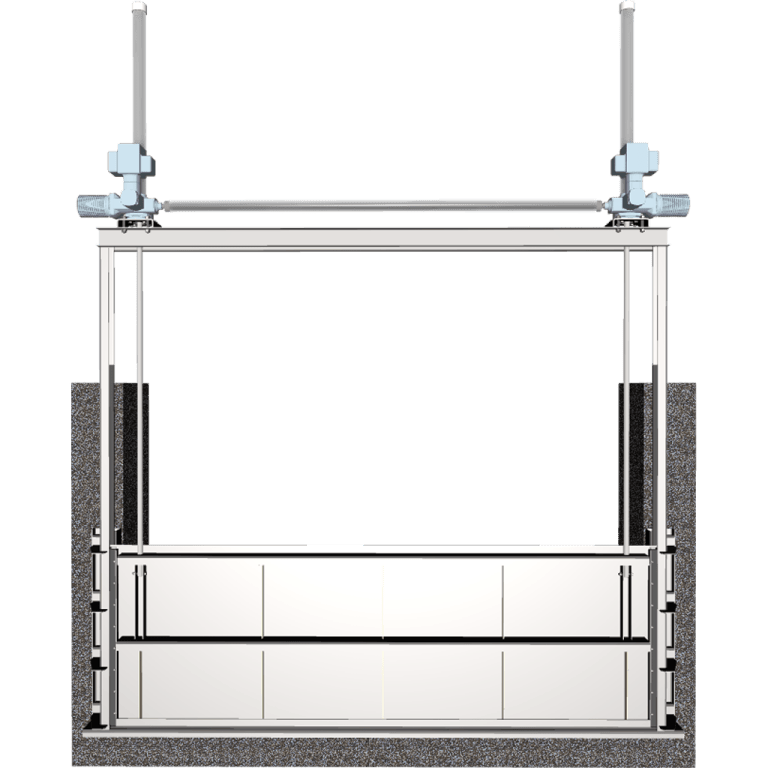 3D 953-I Stainless Steel Dual Stem Slide Gate