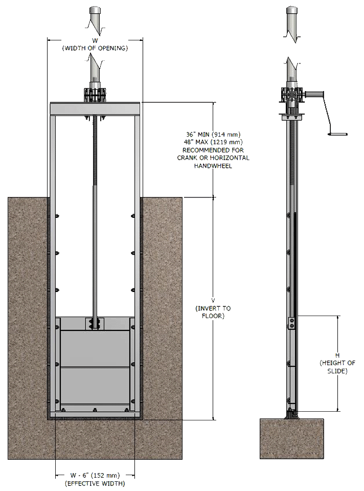 Basic Dimensions Introducing 823-C Aluminum Slide Gate from Whipps, Inc.