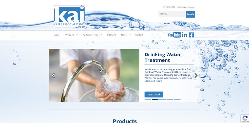 Kappe Associates Inc.'s website, a Whipps, Inc. sales representative in Frederick, MD.