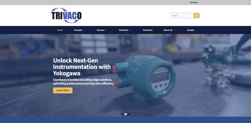 Thumbnail for the website of Whipps, Inc.s sales representative, Trivaco in Kentucky