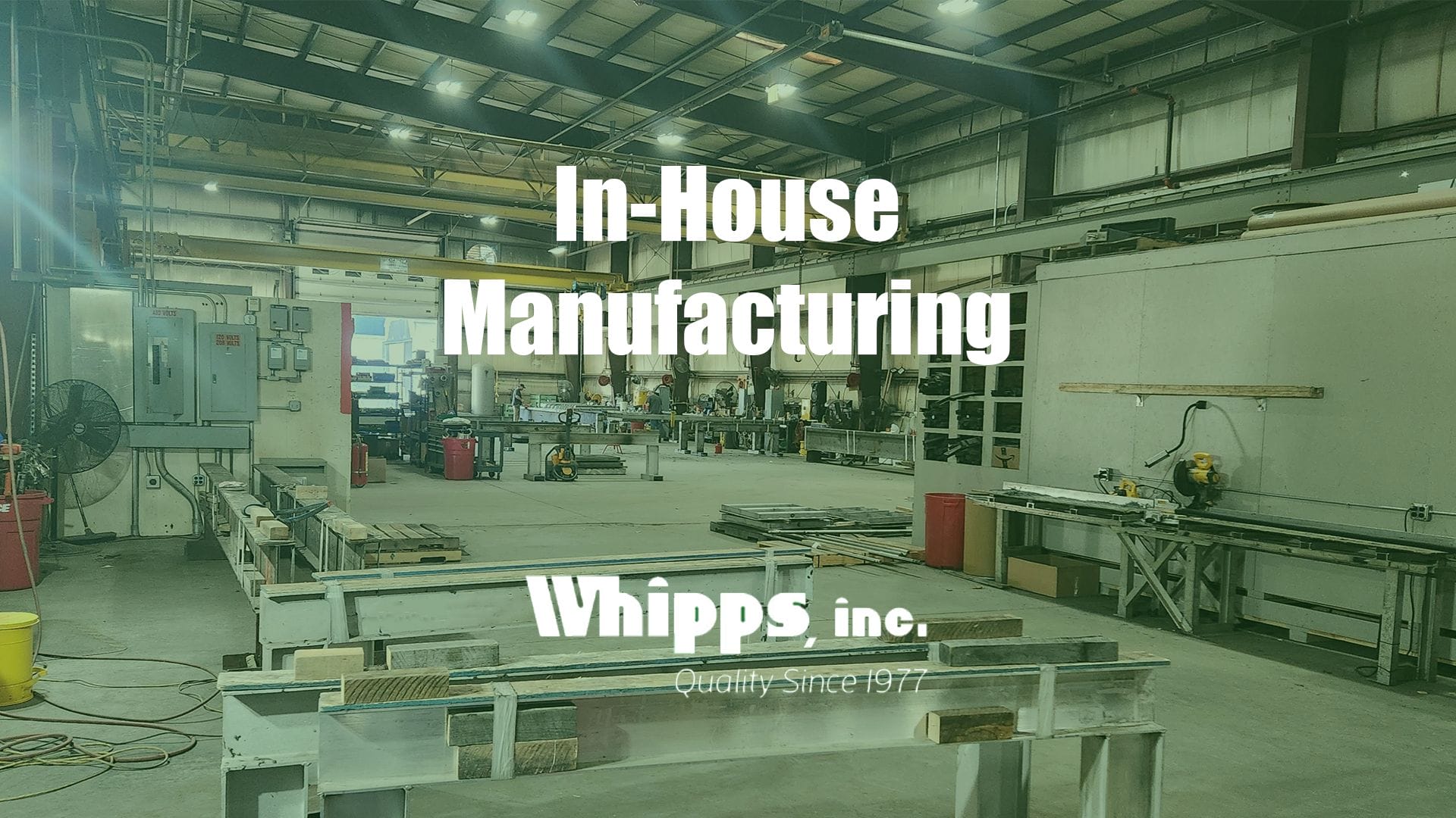 A photo of the Whipps, Inc. factory located at our headquarters