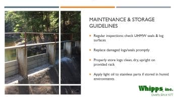 A slide from our maintenance training powerpoint slide show for Whipps, Inc.